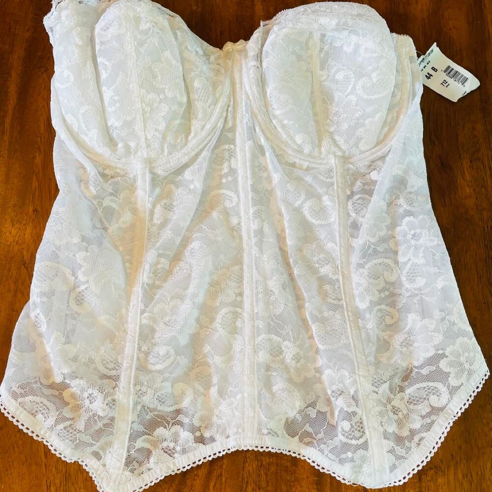Goddess Dead Stock 90's/00's White Women's White Corset 44B Bridal Formal
